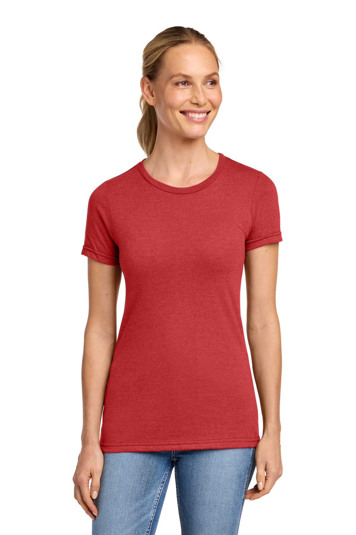 Gildan Softstyle Women's CVC T-Shirt 64001LCVC in Red Mist