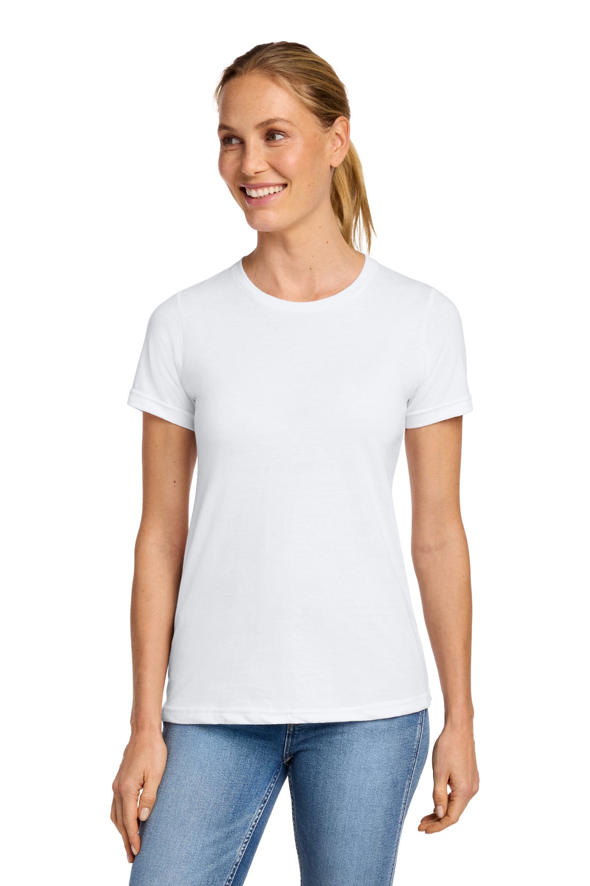 Gildan Softstyle Women's CVC T-Shirt 64001LCVC in White
