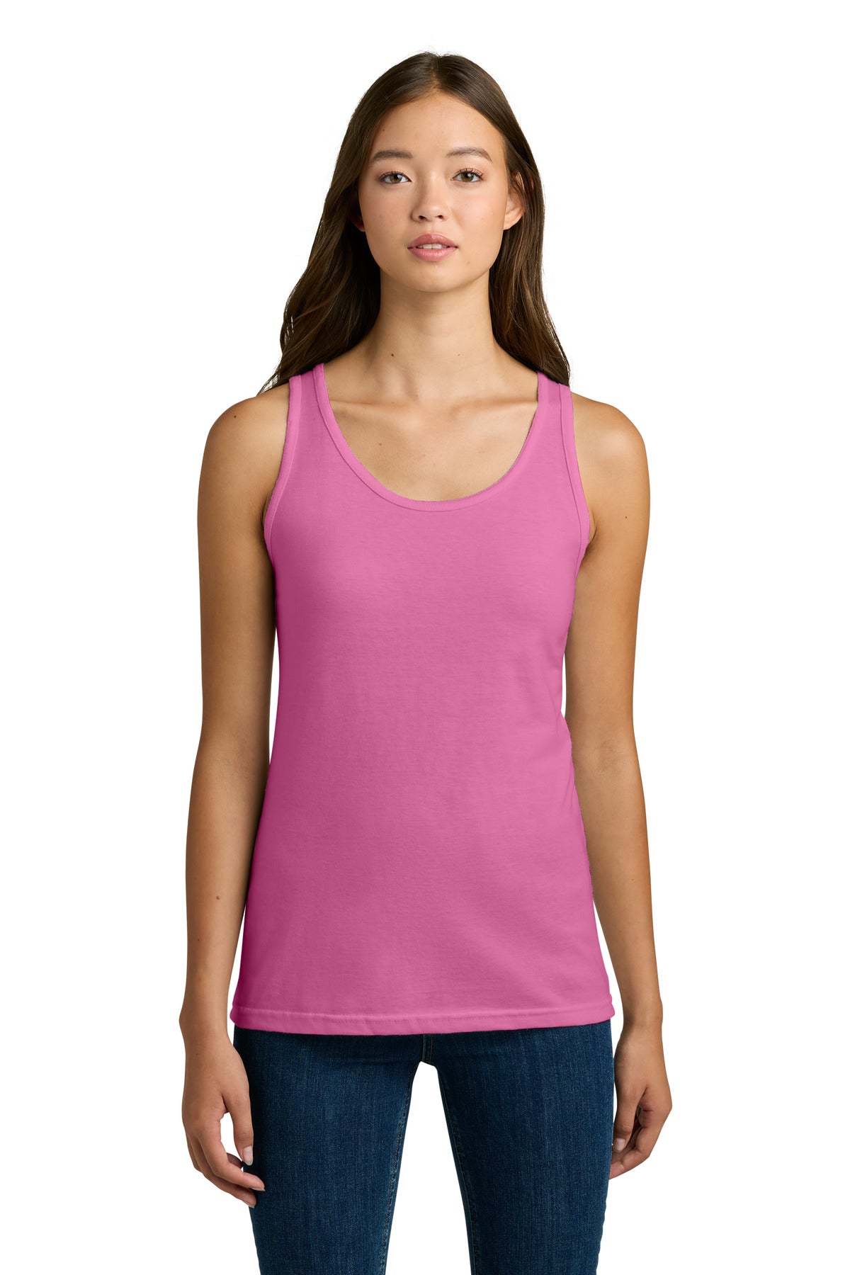 Gildan Softstyle Junior Fit Tank Top. 64200L in Azalea