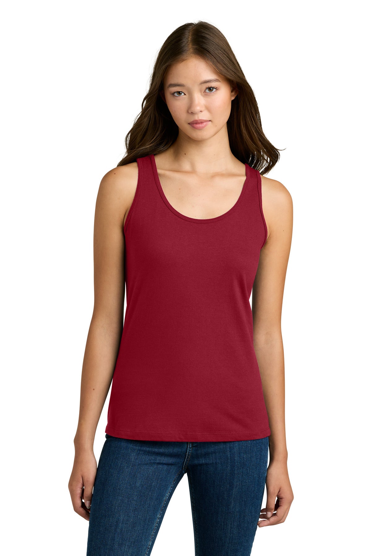 Gildan Softstyle Junior Fit Tank Top. 64200L in Cherry Red