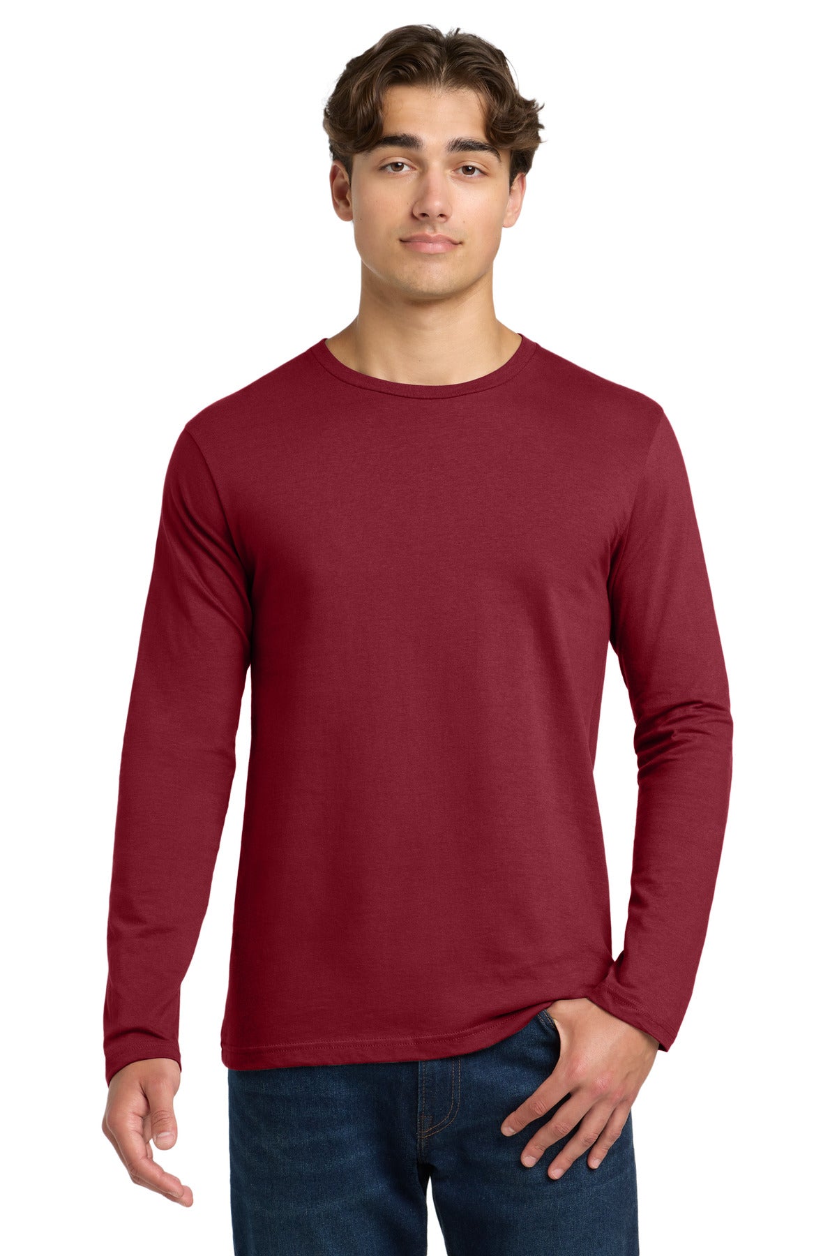 Gildan Softstyle Long Sleeve T-Shirt. 64400 in Cardinal Red