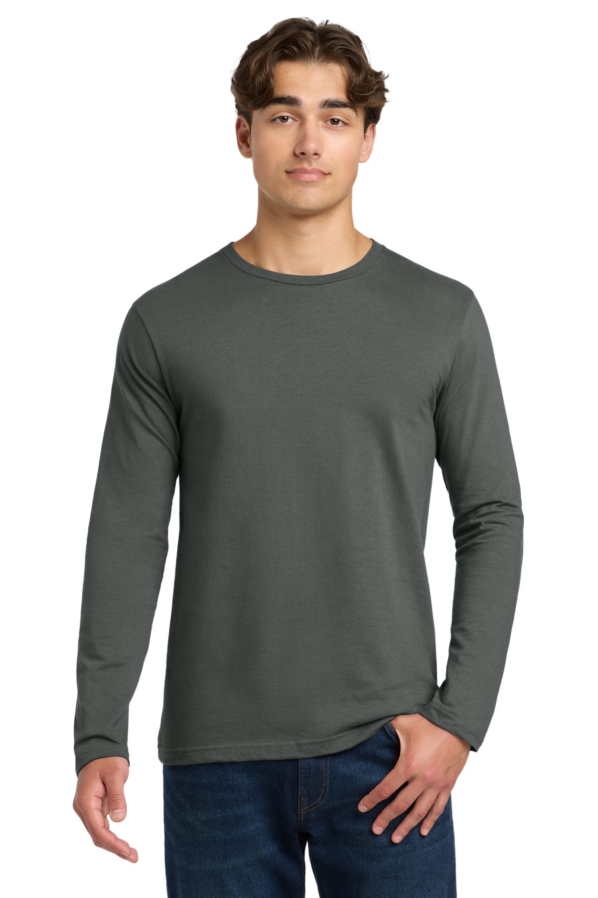Gildan Softstyle Long Sleeve T-Shirt. 64400 in Charcoal