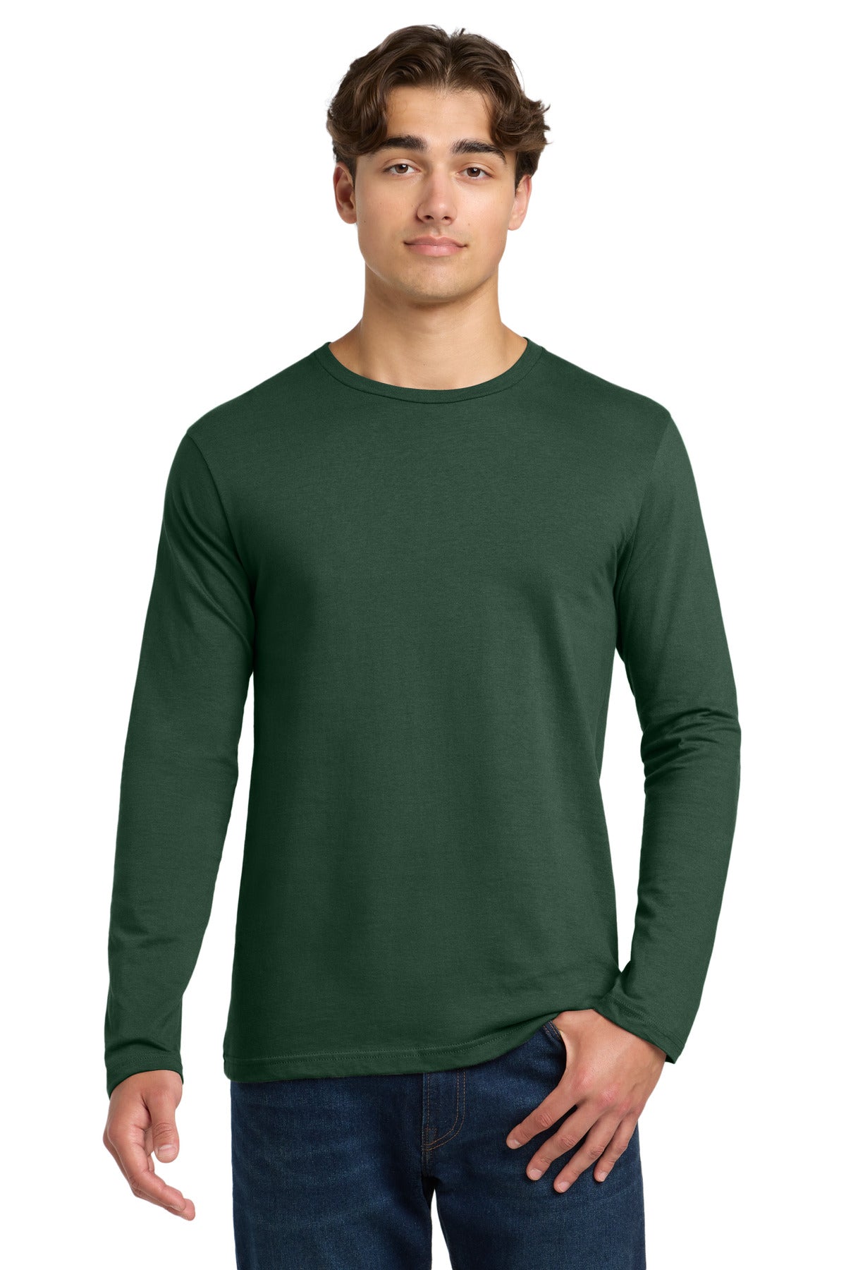 Gildan Softstyle Long Sleeve T-Shirt. 64400 in Fan Dark Green