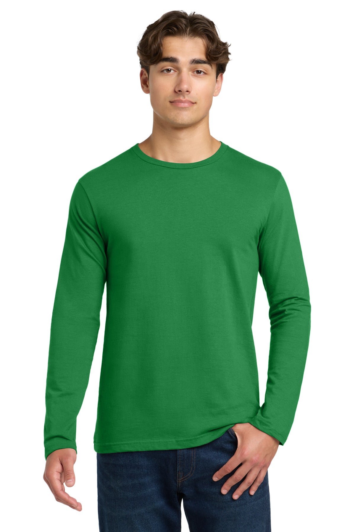 Gildan Softstyle Long Sleeve T-Shirt. 64400 in Turf Green