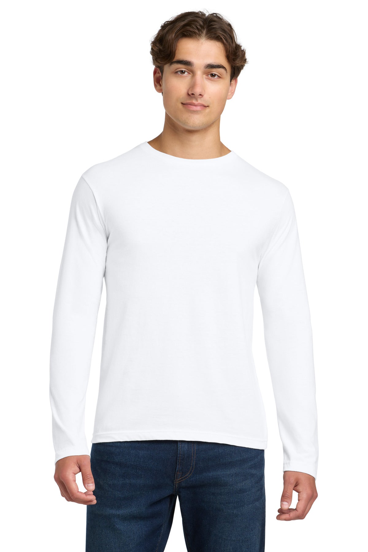 Gildan Softstyle Long Sleeve T-Shirt. 64400 in White