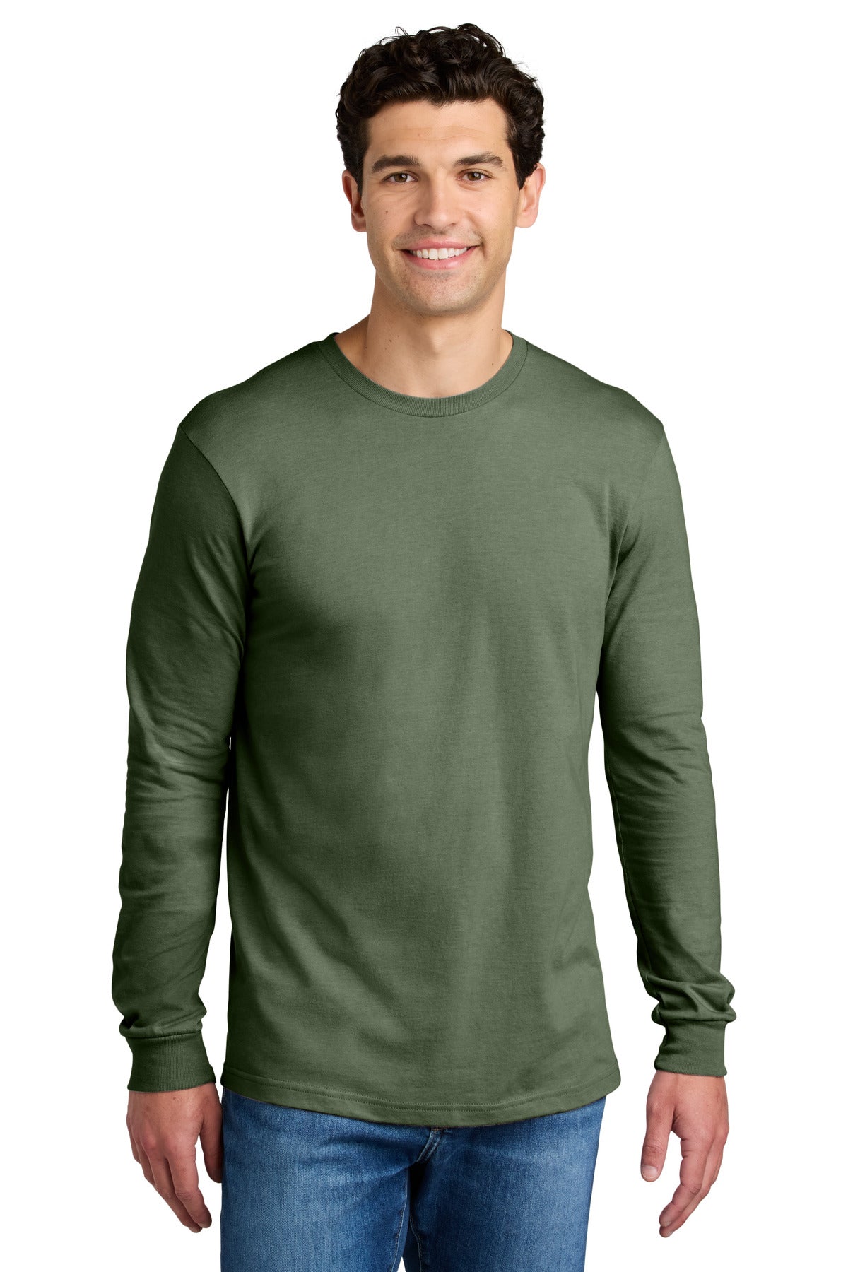 Gildan Softstyle CVC Long Sleeve Tee 64440CVC in Cactus