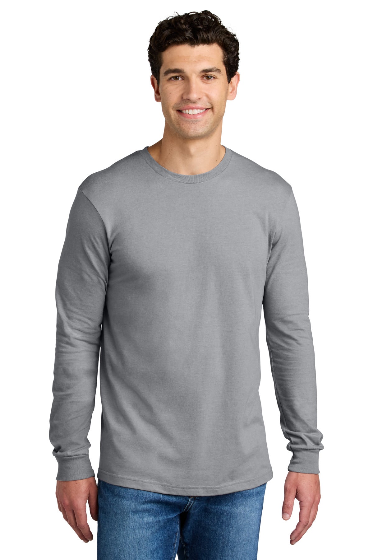 Gildan Softstyle CVC Long Sleeve Tee 64440CVC in Cement