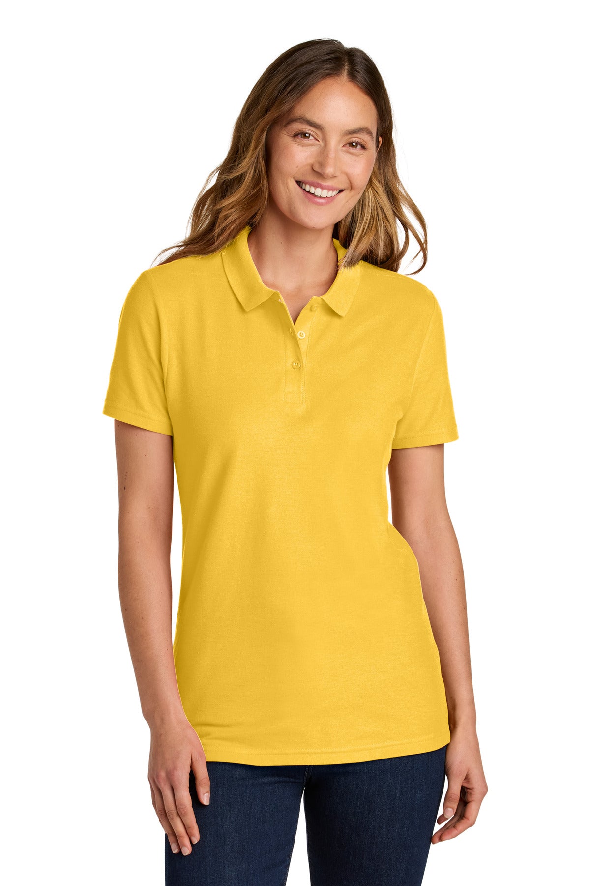 Gildan Softstyle Women's Pique Polo 64800L in Daisy