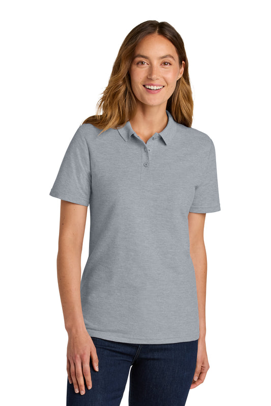 Gildan Softstyle Women's Pique Polo 64800L in Ring Spun Sport Grey