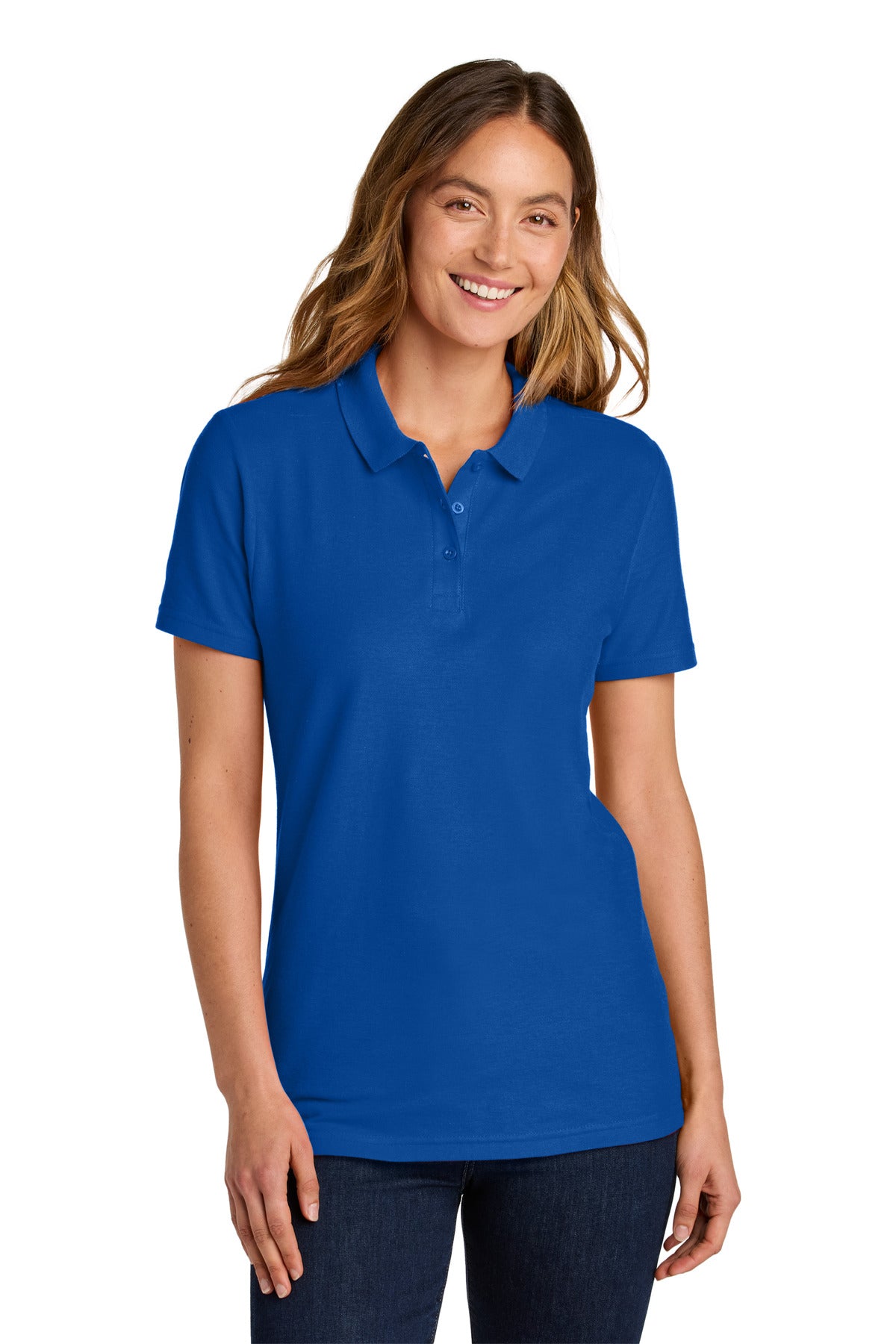 Gildan Softstyle Women's Pique Polo 64800L in Royal