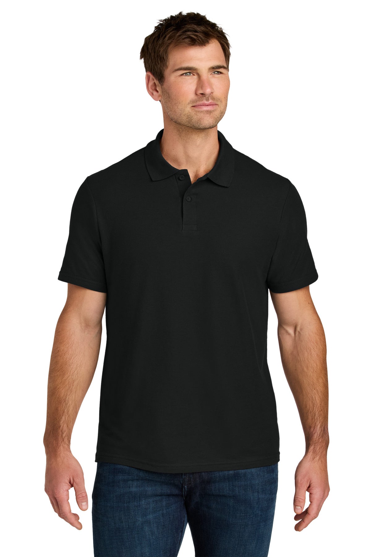 Gildan Softstyle Pique Polo 64800 in Black