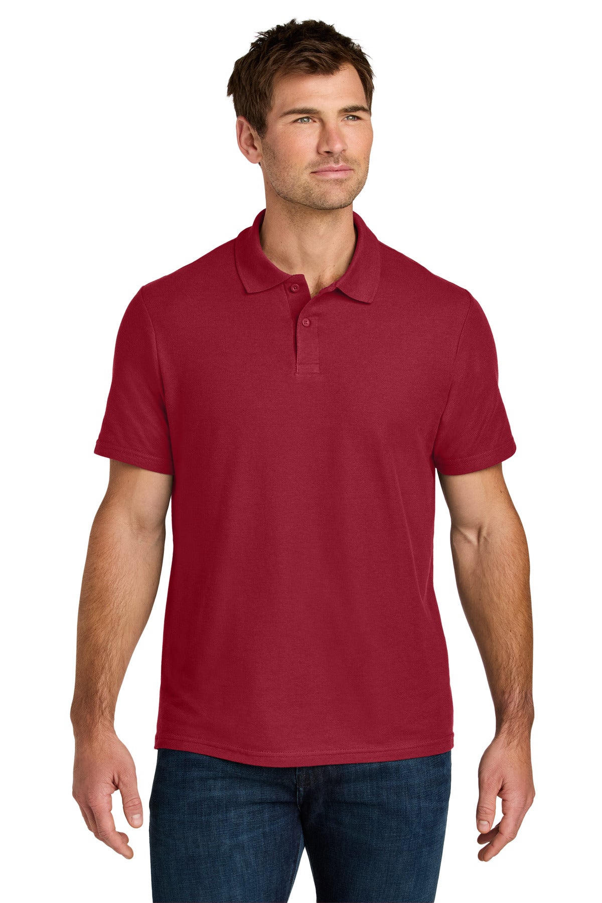 Gildan Softstyle Pique Polo 64800 in Cherry Red