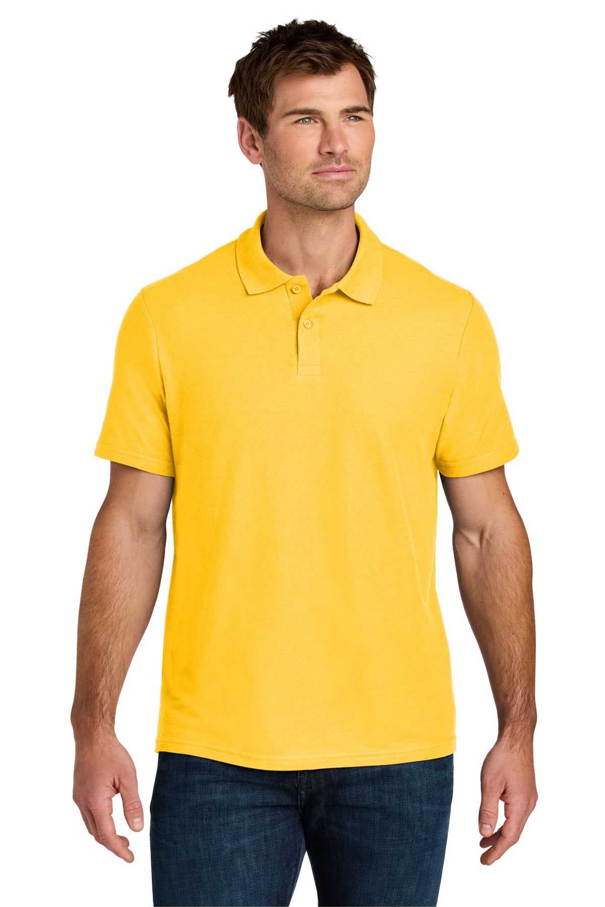 Gildan Softstyle Pique Polo 64800 in Daisy