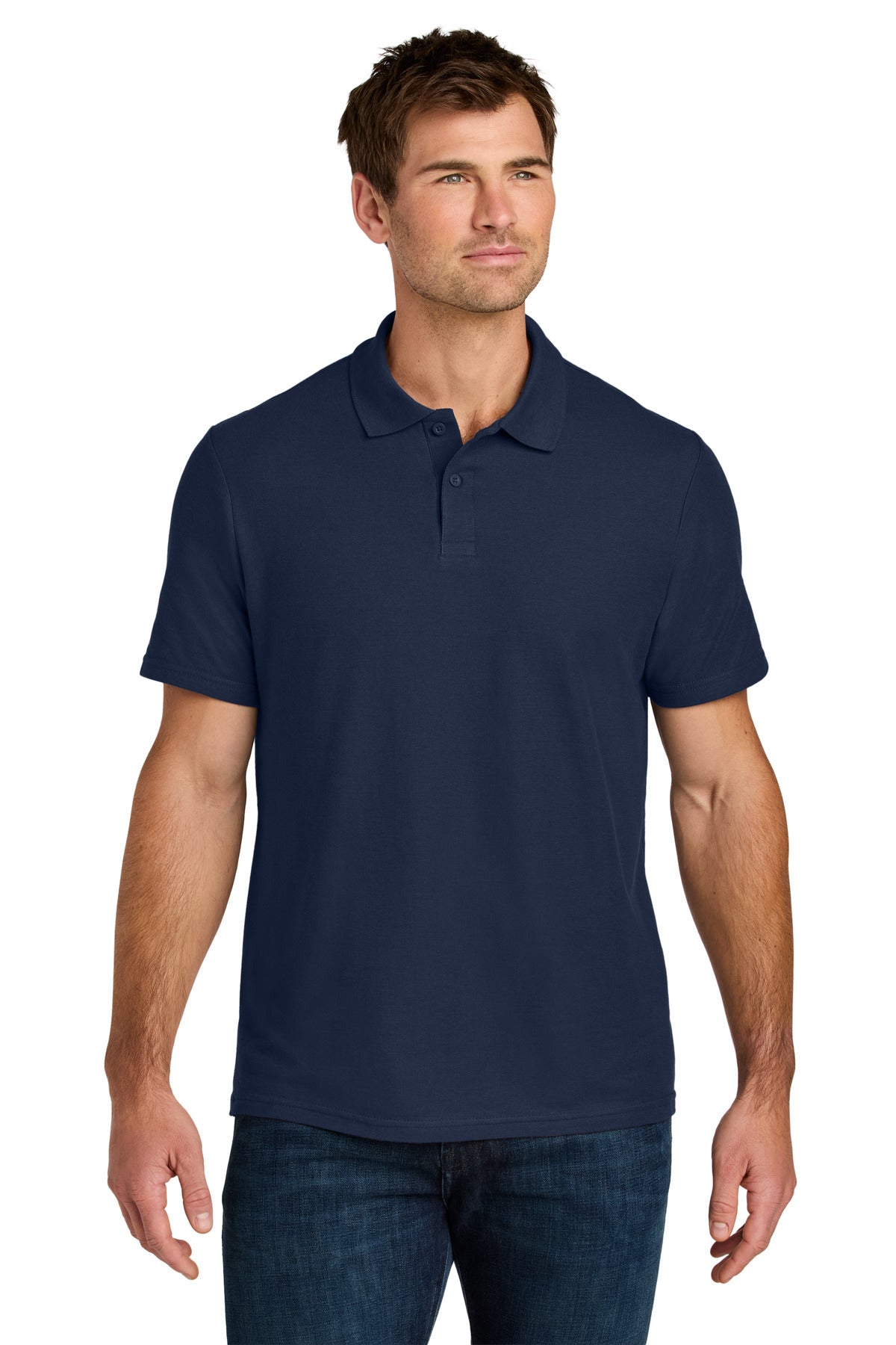 Gildan Softstyle Pique Polo 64800 in Navy