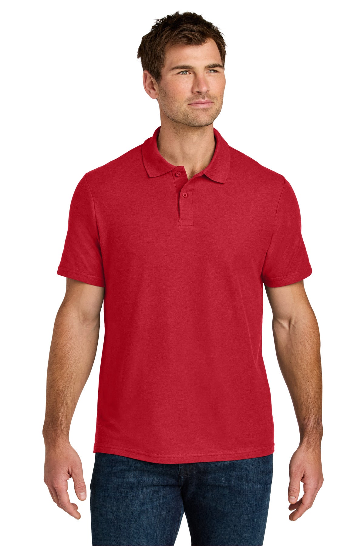 Gildan Softstyle Pique Polo 64800 in Red