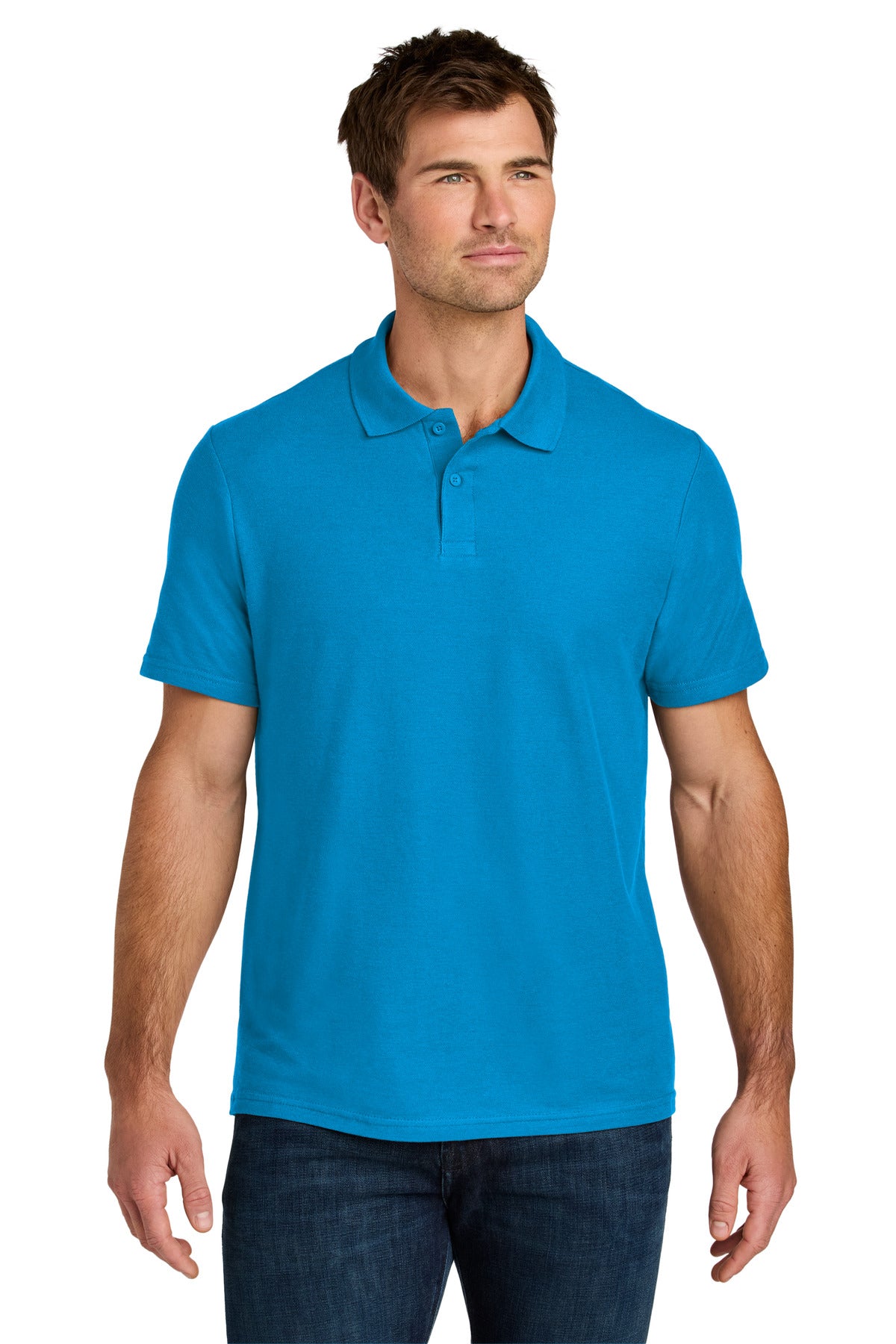 Gildan Softstyle Pique Polo 64800 in Sapphire