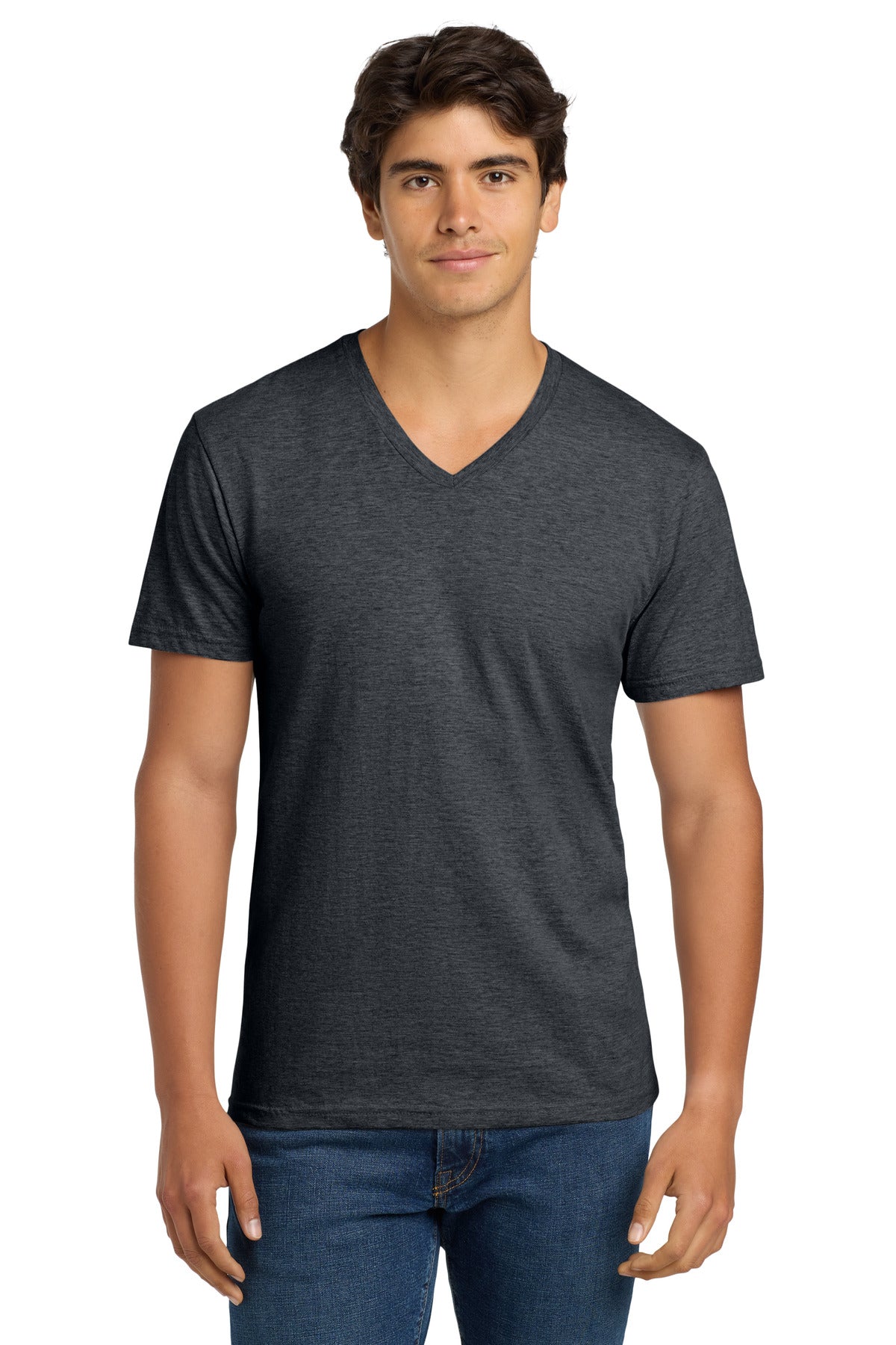 Gildan Softstyle V-Neck T-Shirt. 64V00 in Dark Heather