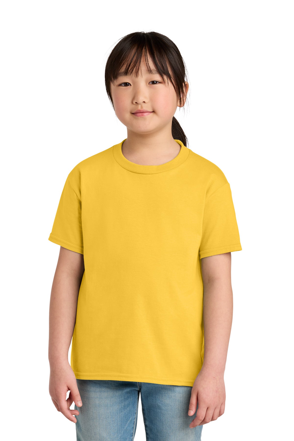 Gildan Youth Softstyle Midweight Tee 65000B in Daisy