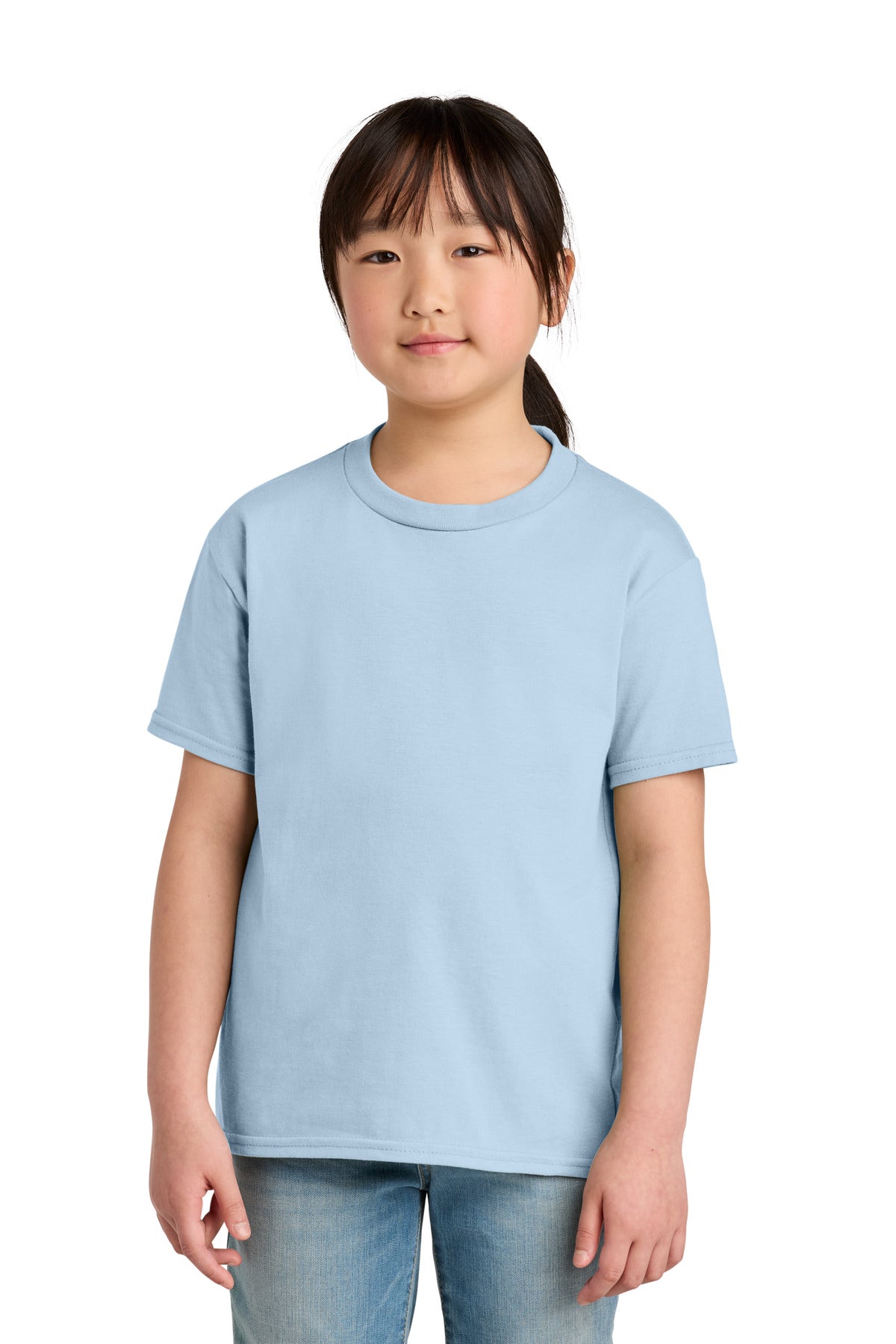 Gildan Youth Softstyle Midweight Tee 65000B in Light Blue