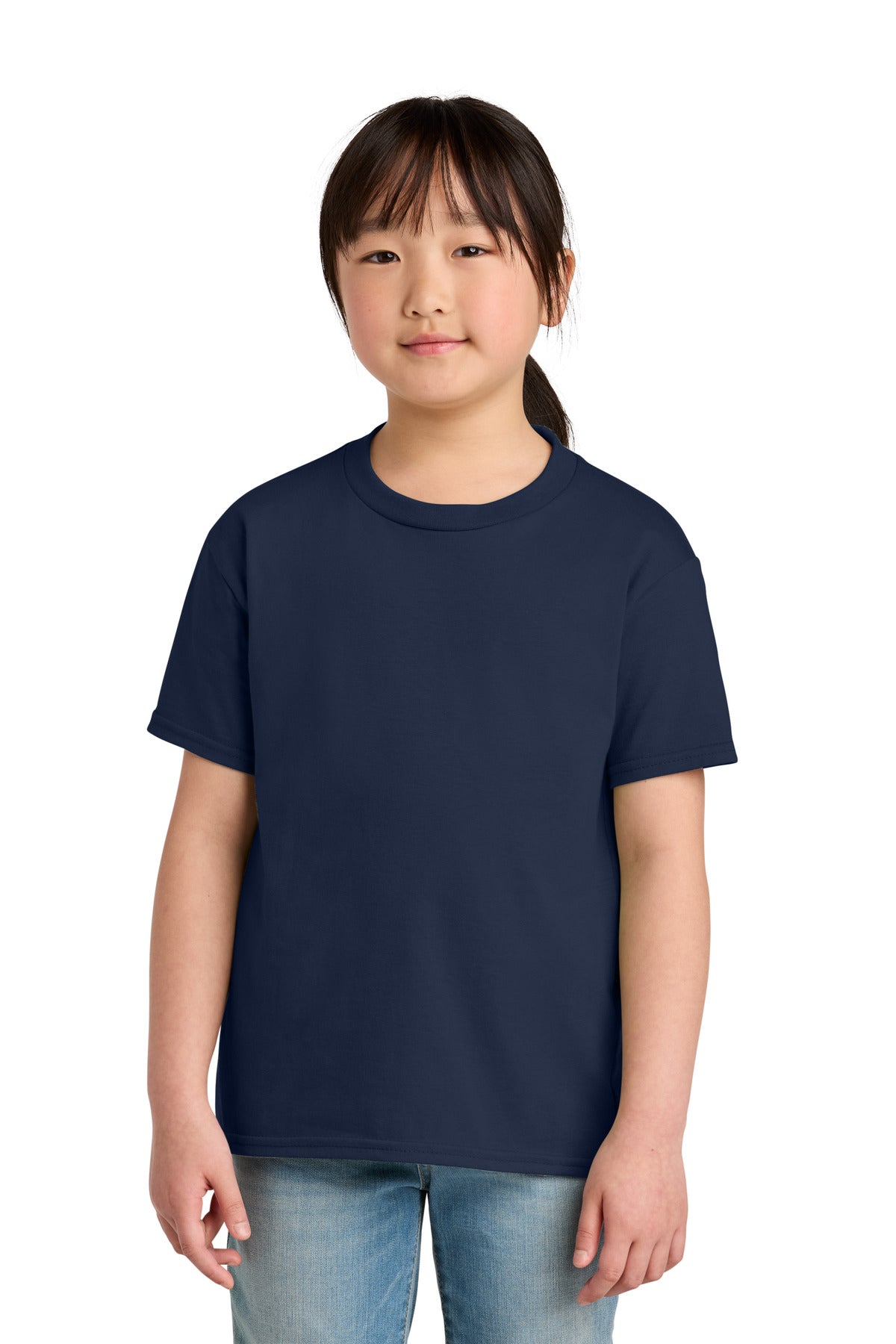 Gildan Youth Softstyle Midweight Tee 65000B in Navy