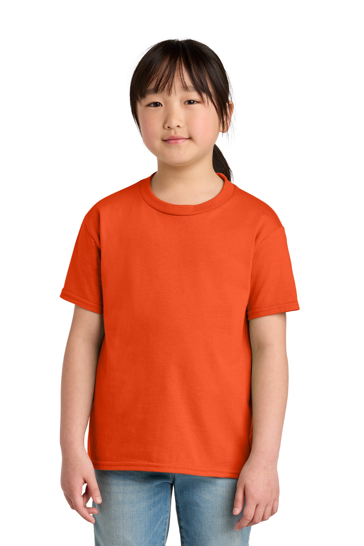 Gildan Youth Softstyle Midweight Tee 65000B in Orange