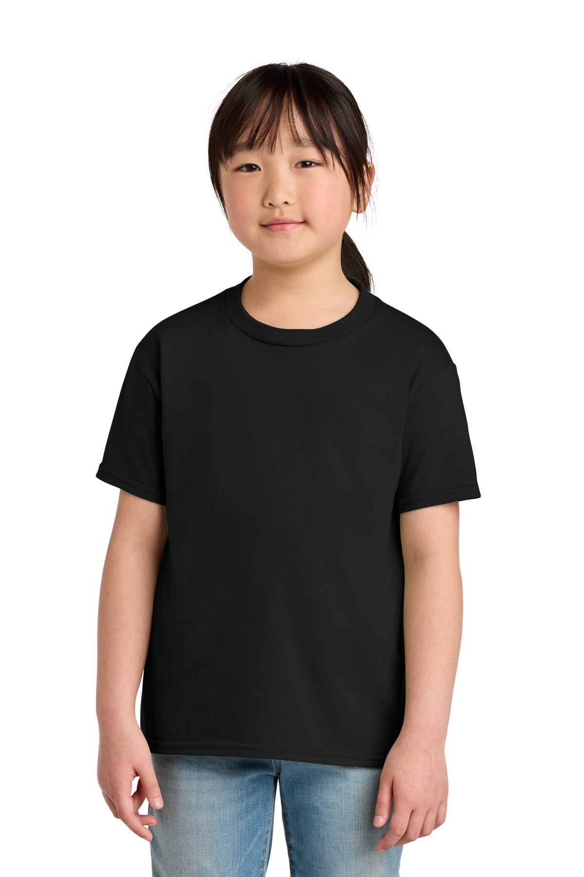 Gildan Youth Softstyle Midweight Tee 65000B in Pitch Black