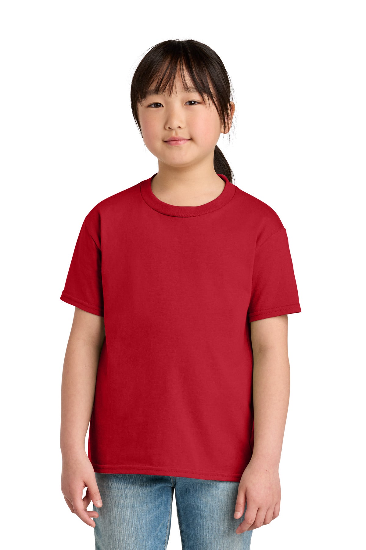 Gildan Youth Softstyle Midweight Tee 65000B in Red
