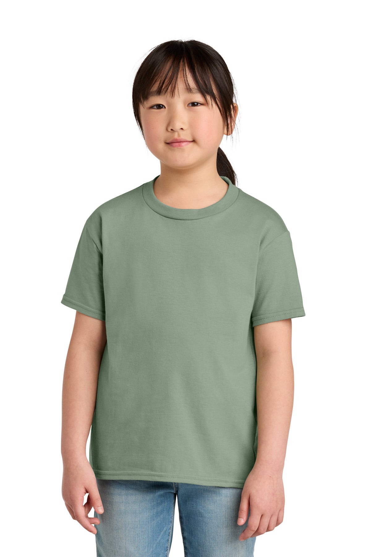 Gildan Youth Softstyle Midweight Tee 65000B in Sage