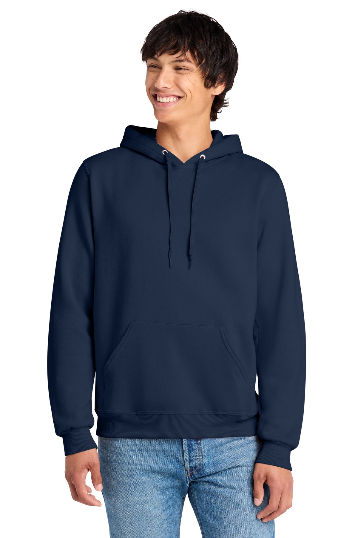 Jerzees Eco Premium Blend Pullover Hooded Sweatshirt 700M in J. Navy