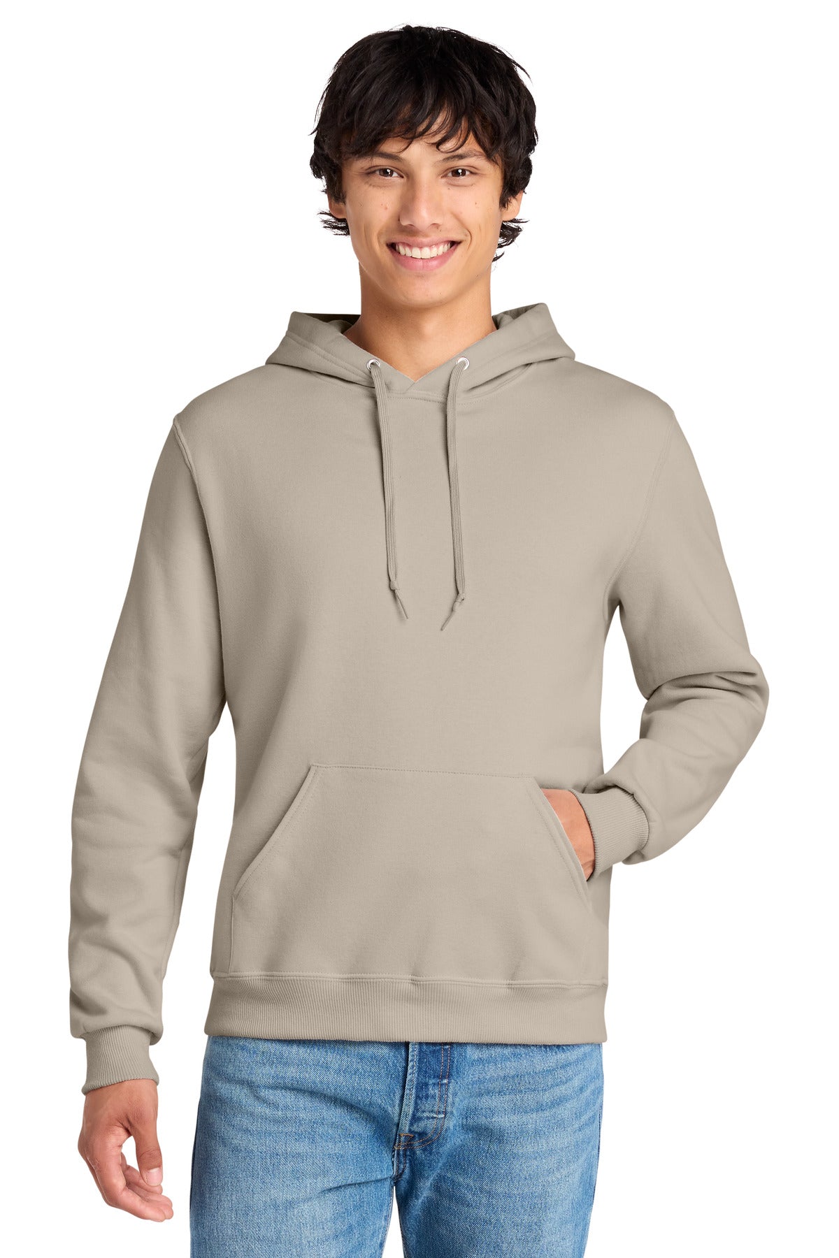 Jerzees Eco Premium Blend Pullover Hooded Sweatshirt 700M in Putty