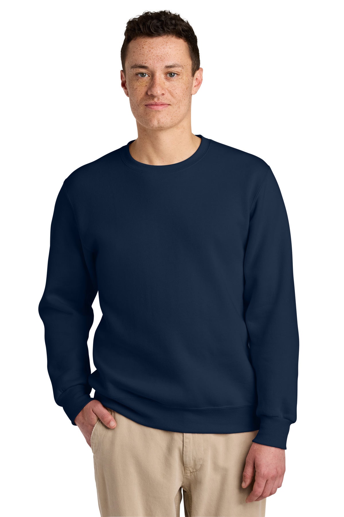 Jerzees Eco Premium Blend Crewneck Sweatshirt 701M in J. Navy