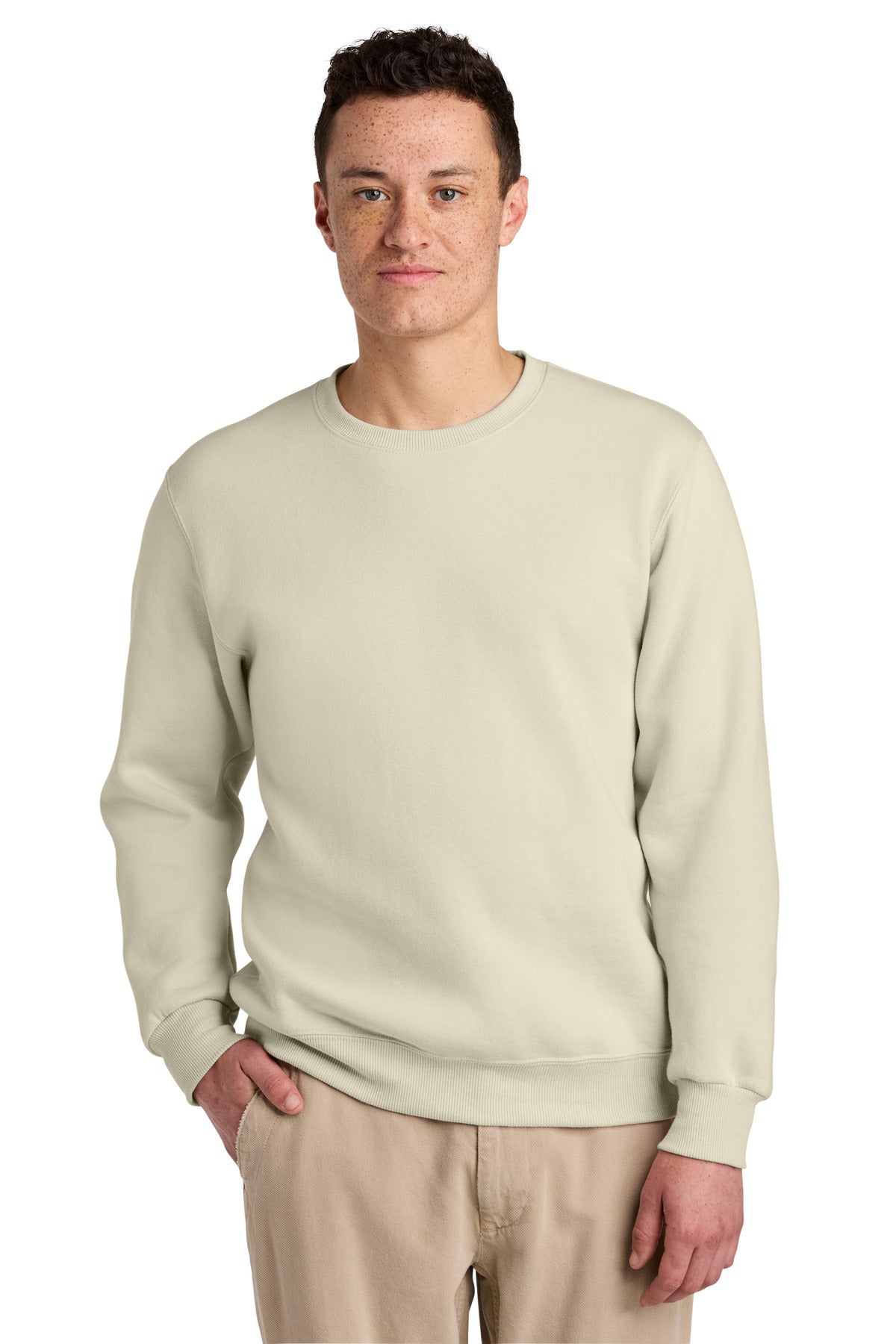Jerzees Eco Premium Blend Crewneck Sweatshirt 701M in Putty