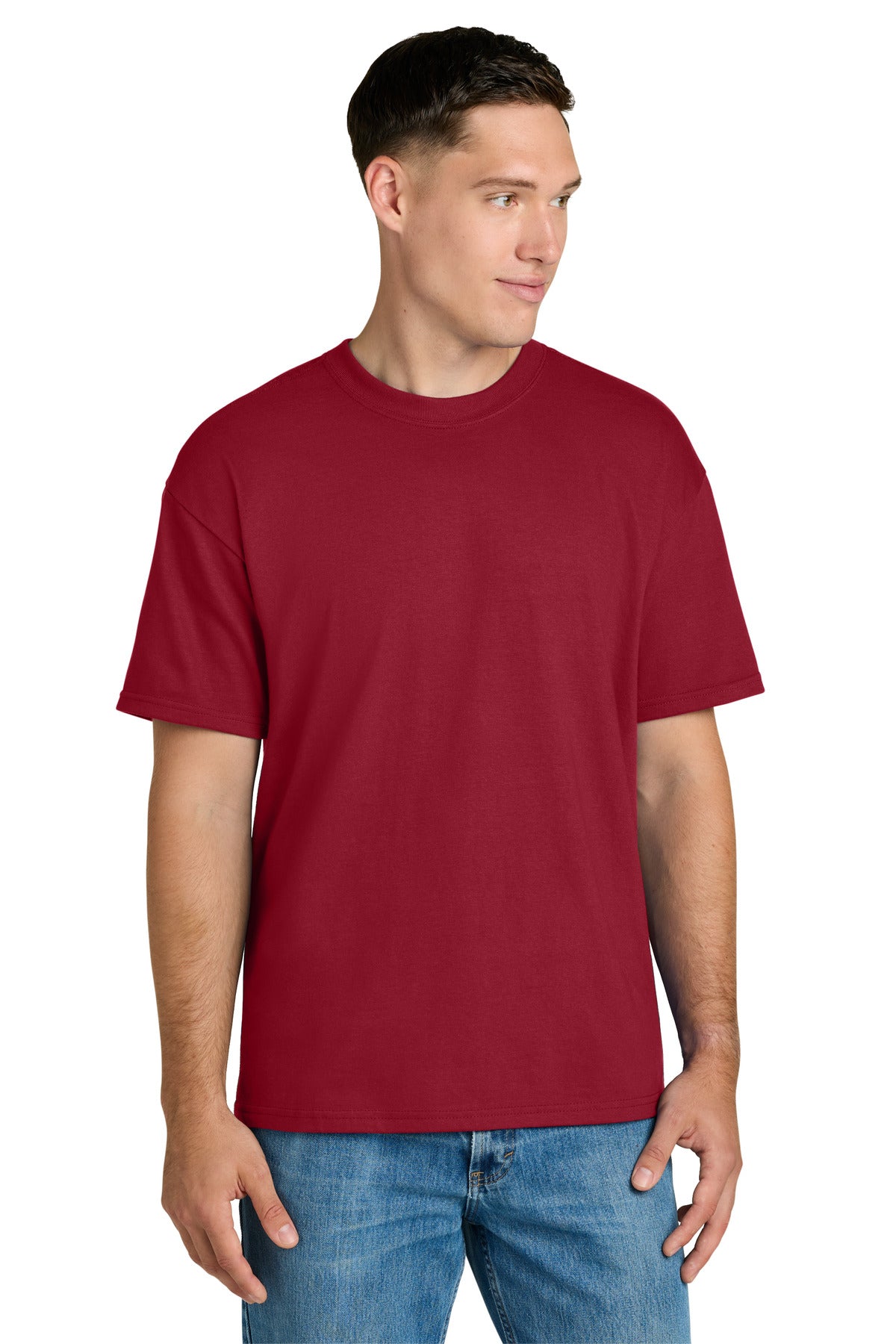 Gildan Hammer Maxweight Tee 75000 in Cherry Red
