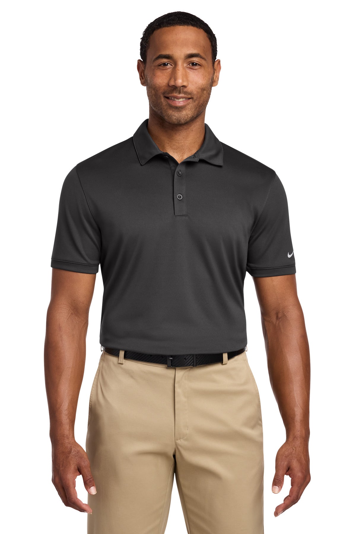Nike Dri-FIT Players Modern Fit Polo. 799802 in Anthracite