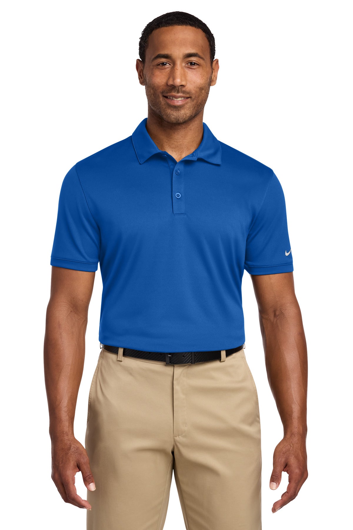 Nike Dri-FIT Players Modern Fit Polo. 799802 in Gym Blue