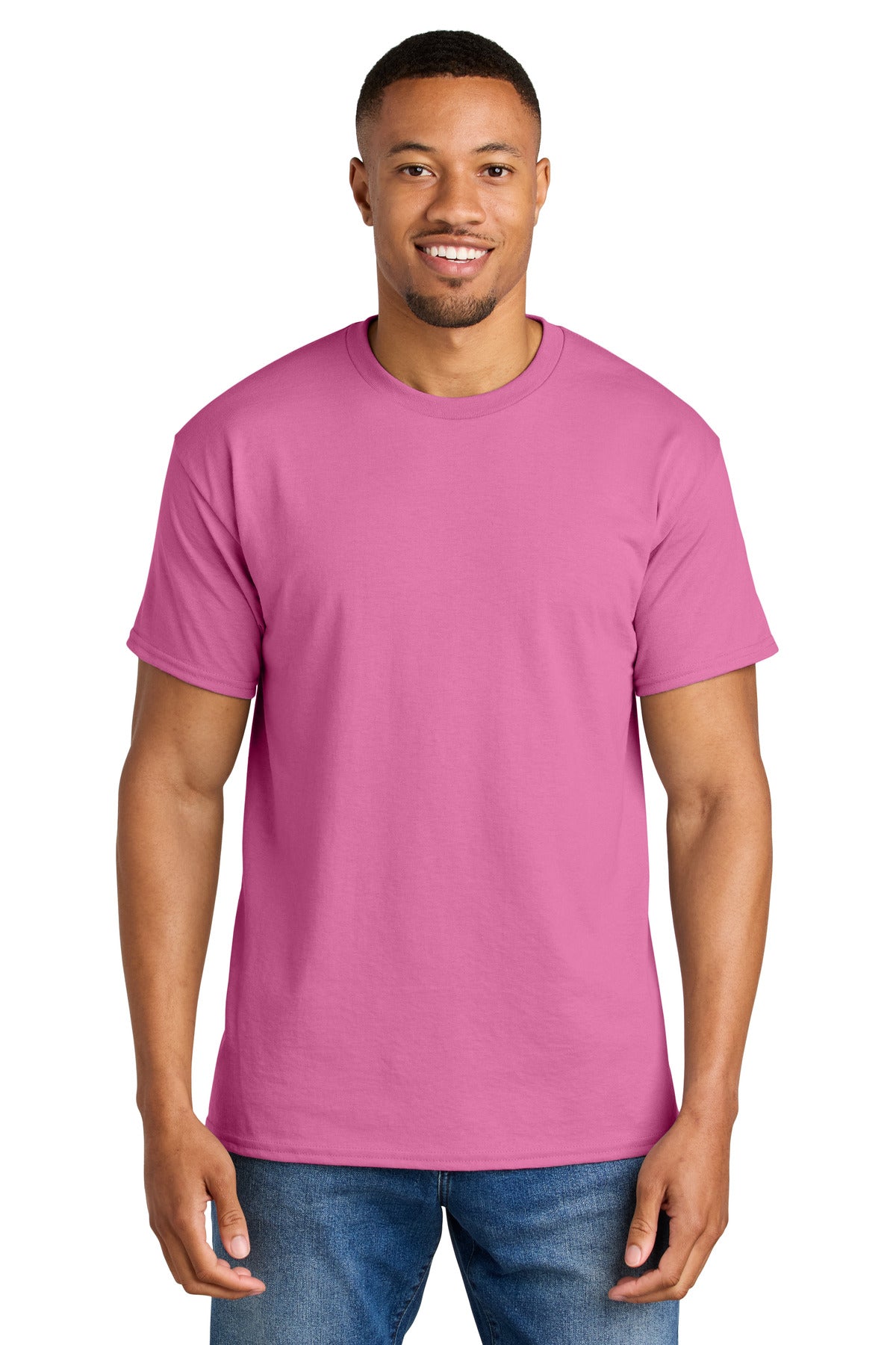 Gildan DryBlend 50 Cotton/50 Poly T-Shirt. 8000 in Azalea
