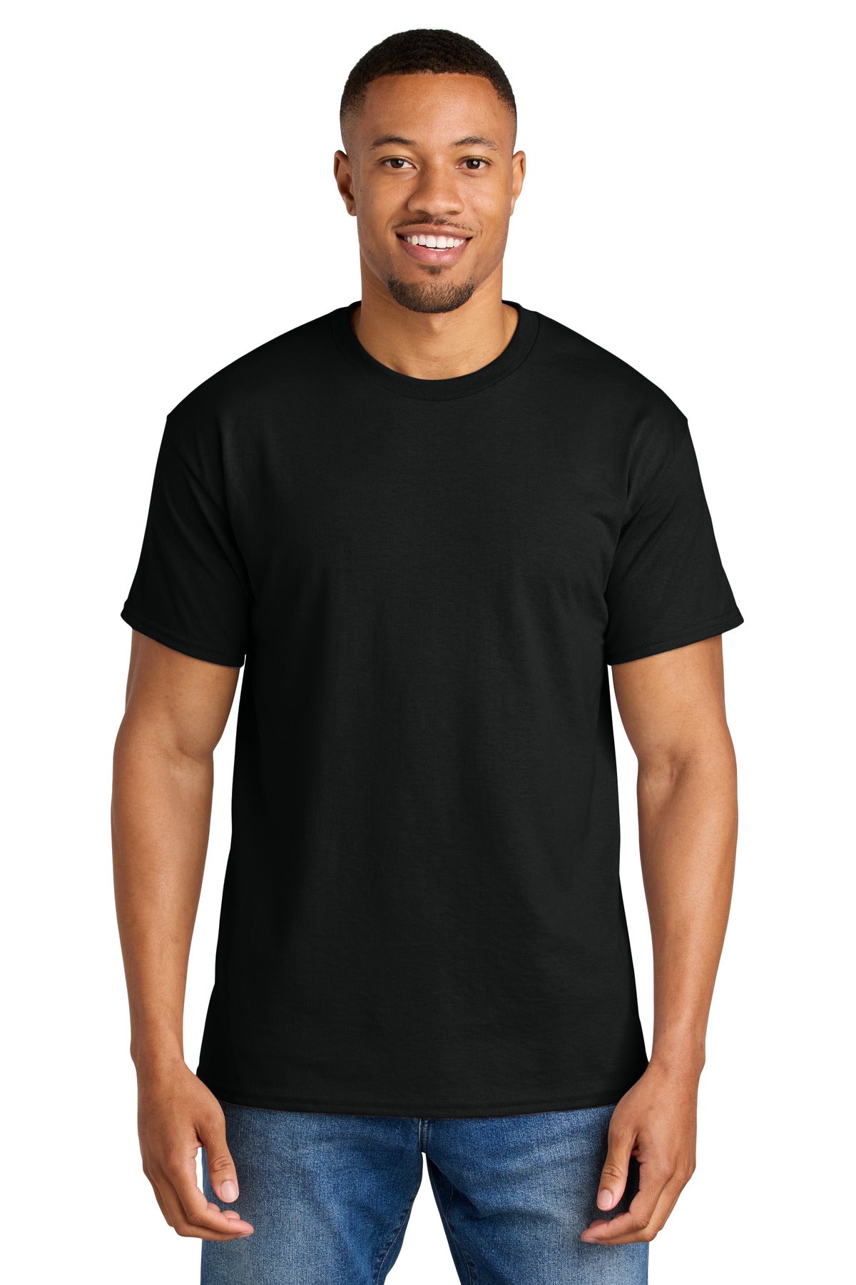 Gildan DryBlend 50 Cotton/50 Poly T-Shirt. 8000 in Black