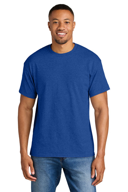 Gildan DryBlend 50 Cotton/50 Poly T-Shirt. 8000 in Heather Deep Royal