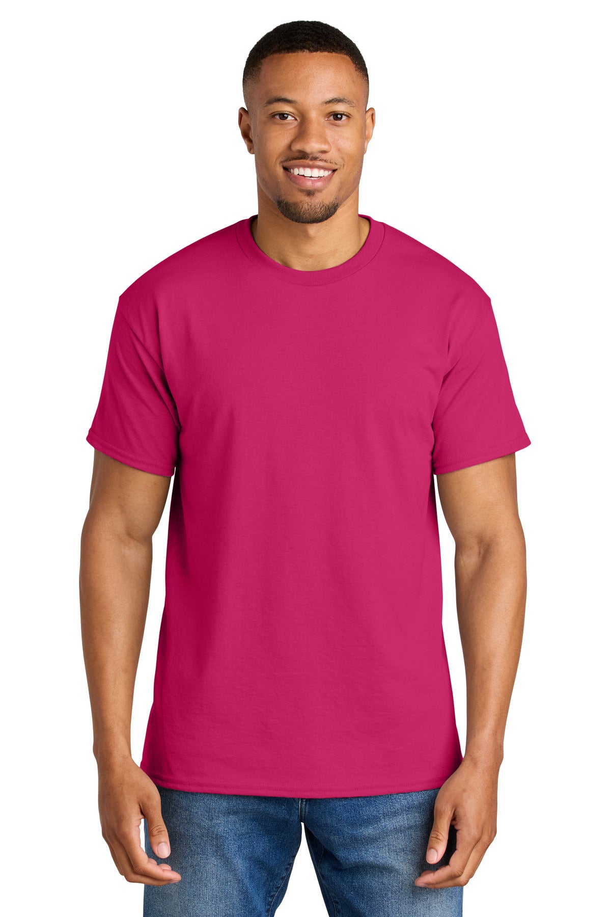 Gildan DryBlend 50 Cotton/50 Poly T-Shirt. 8000 in Heliconia