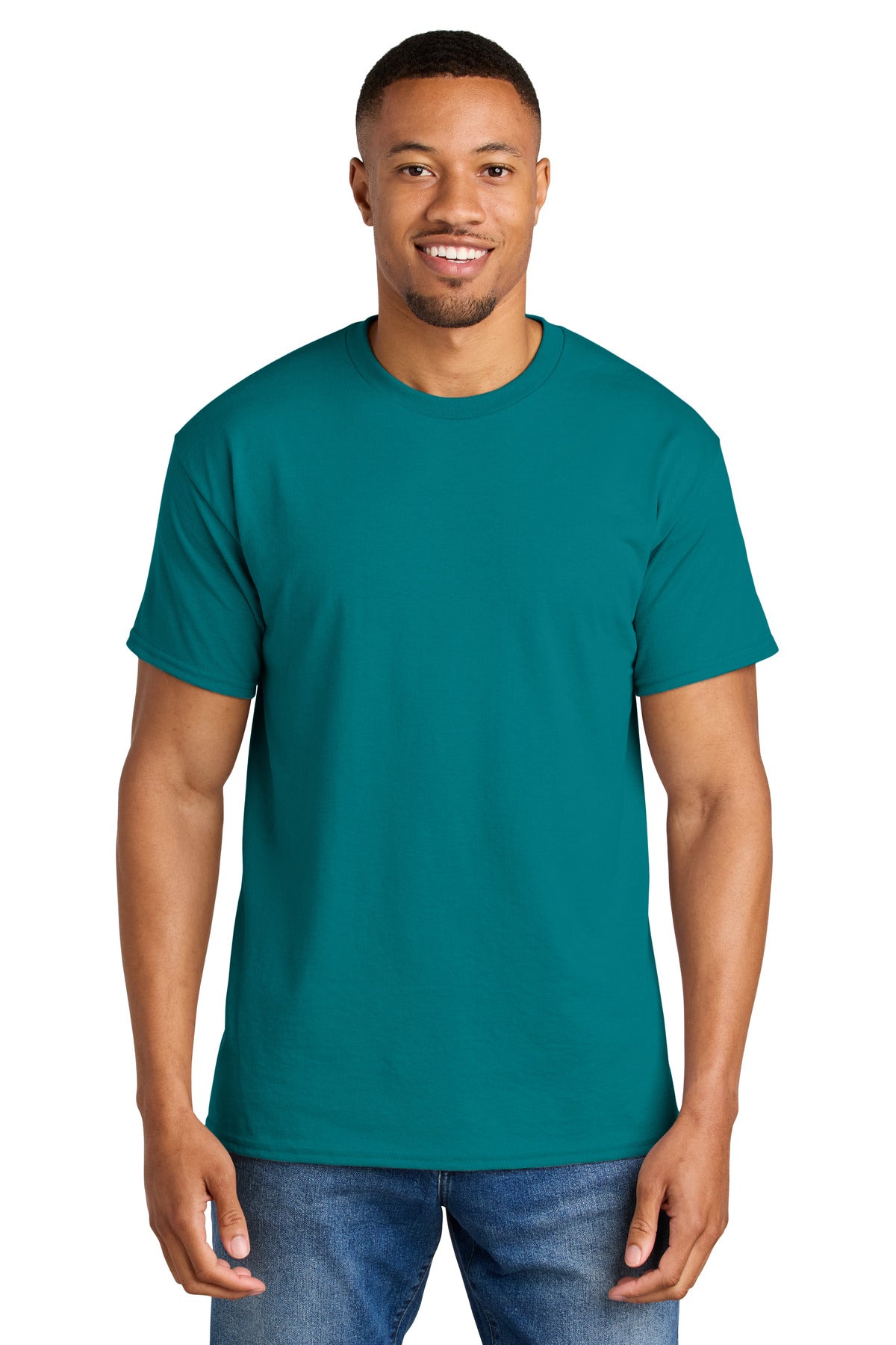 Gildan DryBlend 50 Cotton/50 Poly T-Shirt. 8000 in Jade Dome