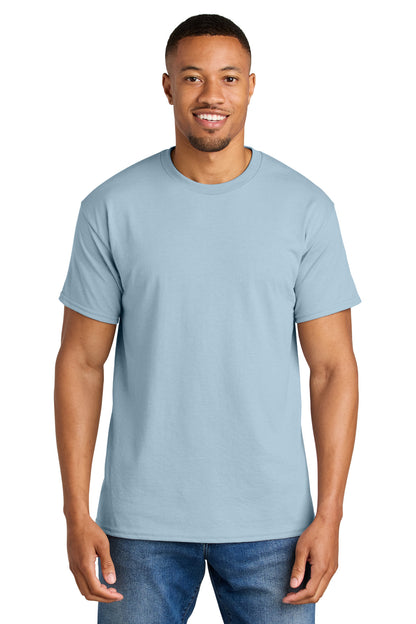 Gildan DryBlend 50 Cotton/50 Poly T-Shirt. 8000 in Light Blue