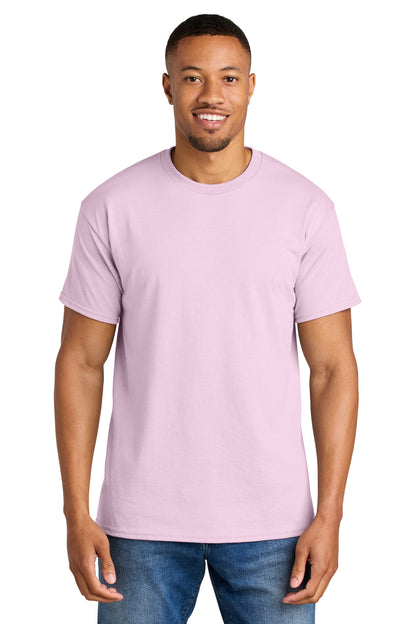 Gildan DryBlend 50 Cotton/50 Poly T-Shirt. 8000 in Light Pink