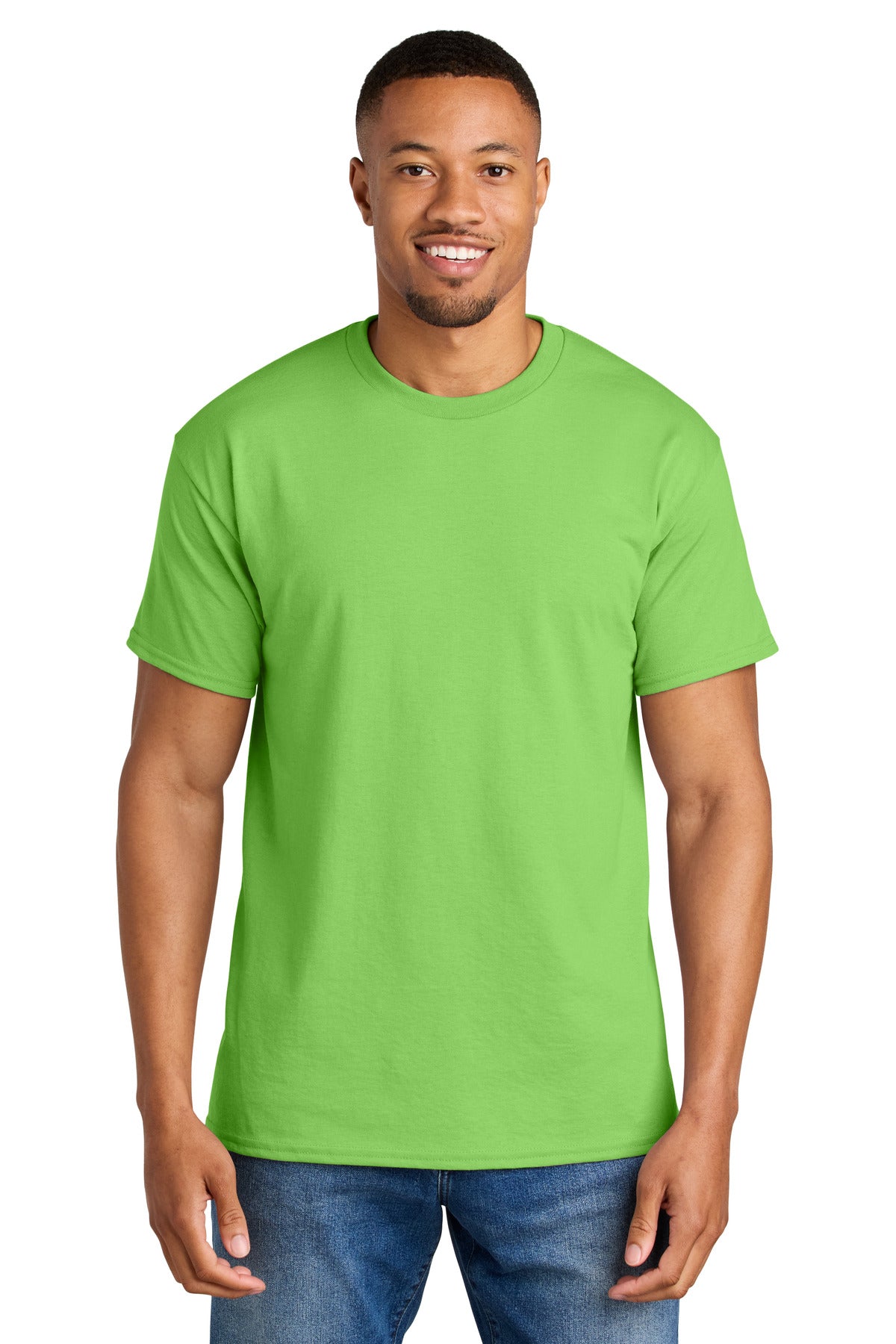 Gildan DryBlend 50 Cotton/50 Poly T-Shirt. 8000 in Lime