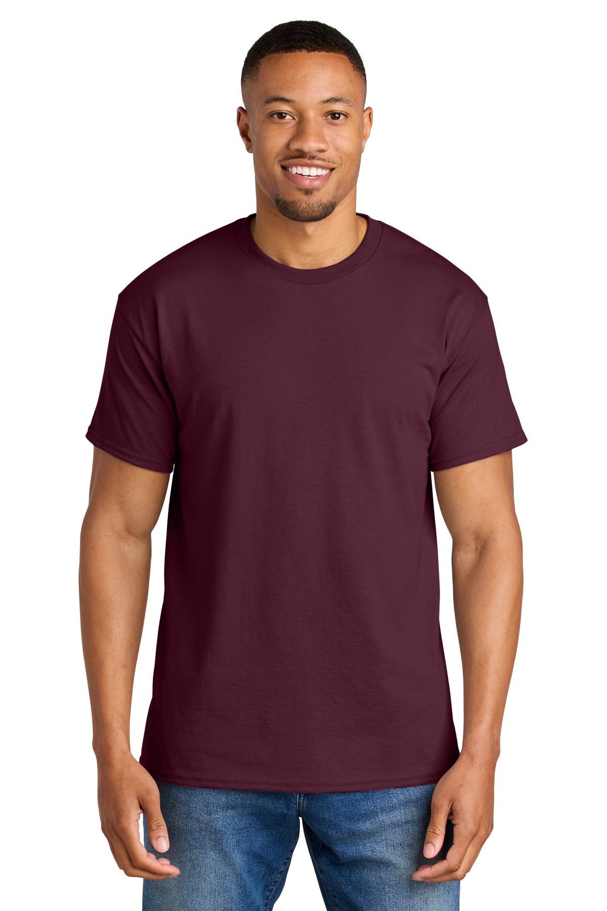 Gildan DryBlend 50 Cotton/50 Poly T-Shirt. 8000 in Maroon