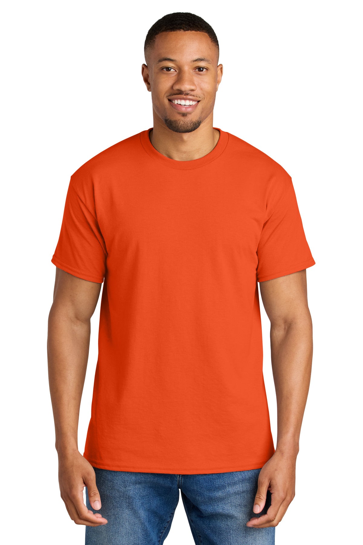 Gildan DryBlend 50 Cotton/50 Poly T-Shirt. 8000 in Orange