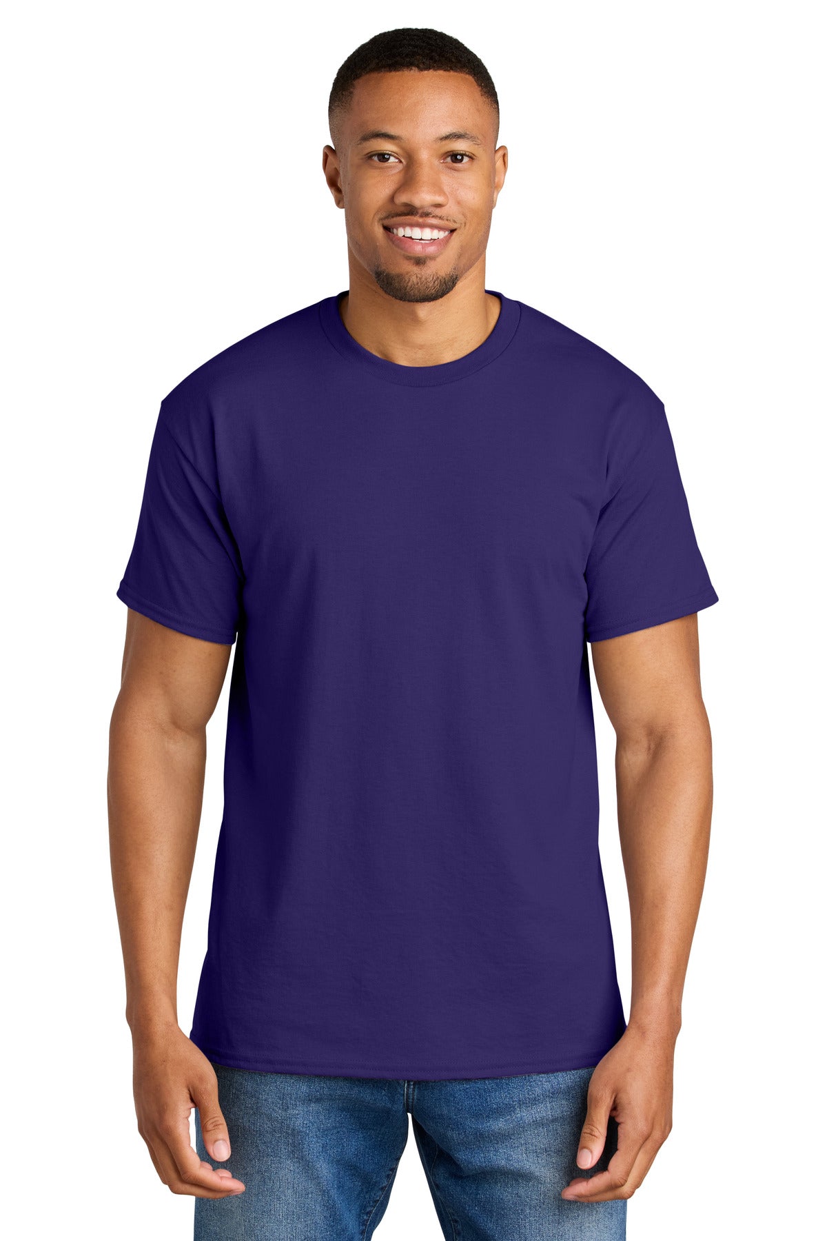 Gildan DryBlend 50 Cotton/50 Poly T-Shirt. 8000 in Purple
