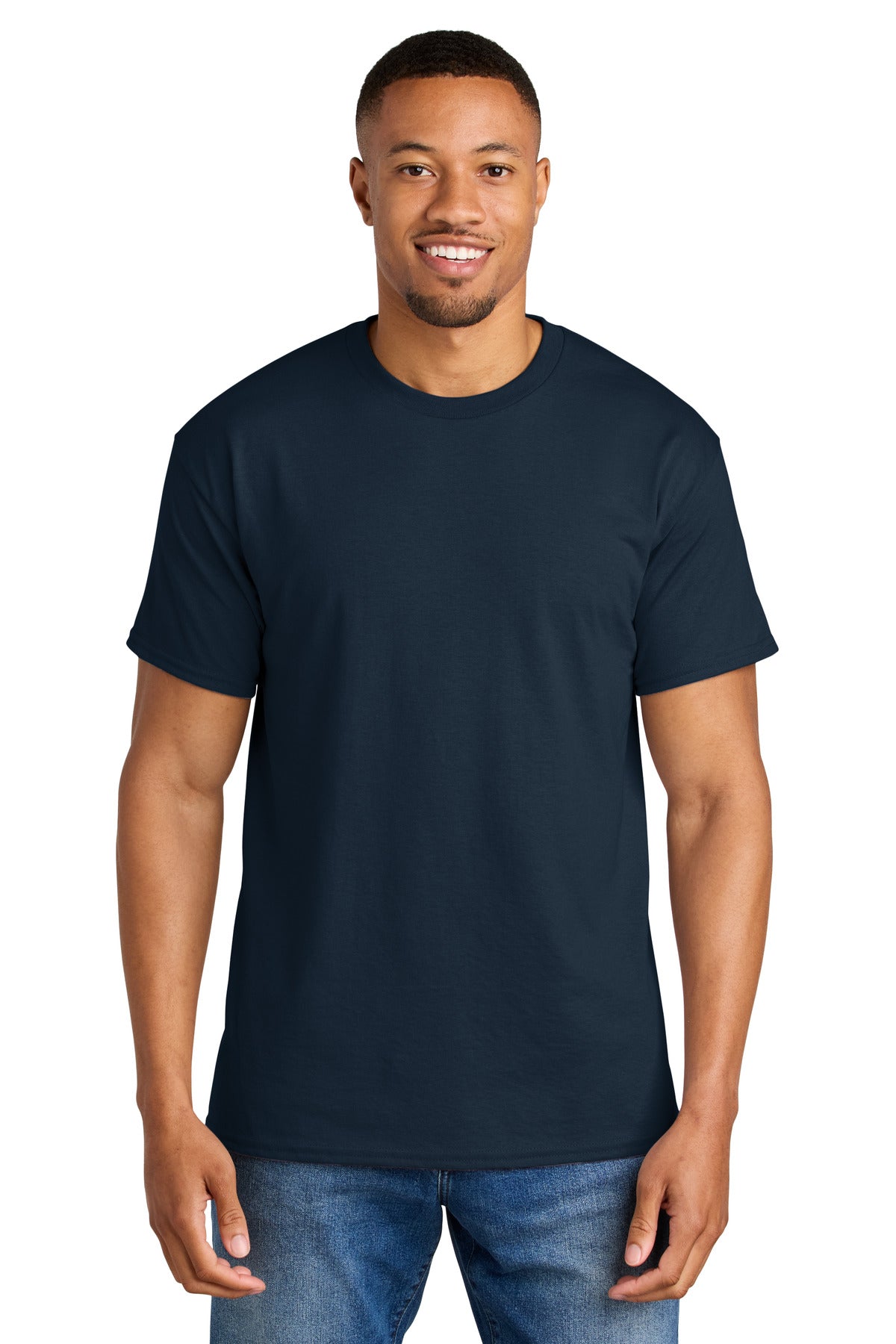 Gildan DryBlend 50 Cotton/50 Poly T-Shirt. 8000 in Dark Navy