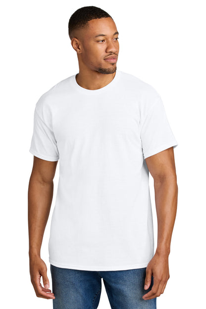 Gildan DryBlend 50 Cotton/50 Poly T-Shirt. 8000 in White