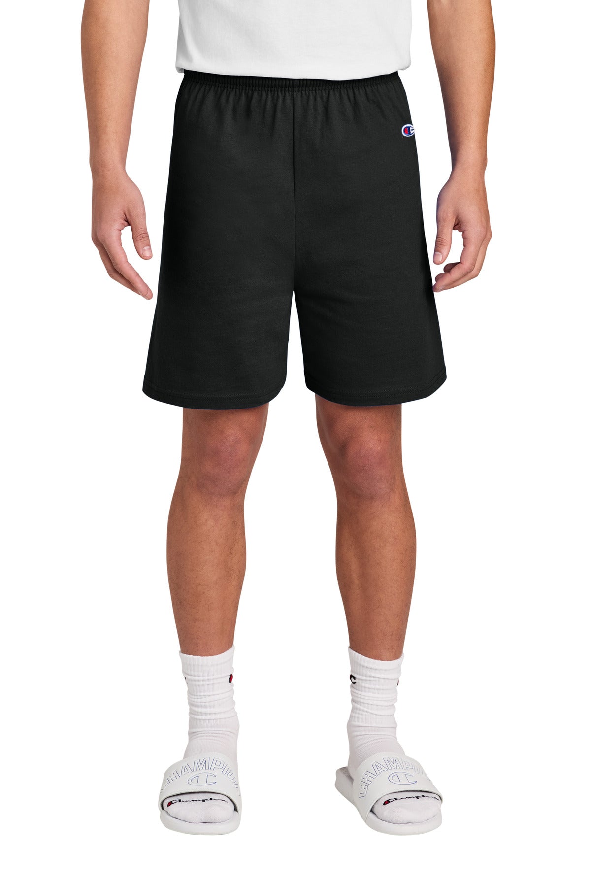 Champion Cotton Gym Short 8187 in Black