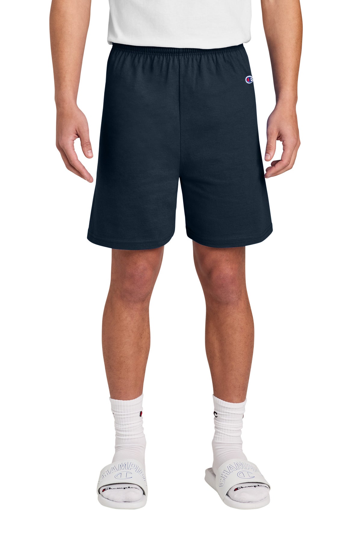 Champion Cotton Gym Short 8187 in Navy